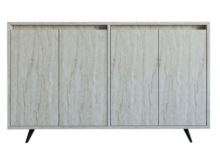 Hanah Home Consola Travertino 140cm Ancho x 86cm Alto, Tablero Partículas Melamina, Múltiples Estantes Hanah Home Consola Travertino 140cm Ancho x 86cm Alto, Tablero Partículas Melamina, Múltiples Estantes
