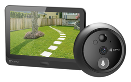 EZVIZ HP4 Mirilla Inteligente WiFi con Pantalla de 4,3 Pulgadas, 1080p, Negro