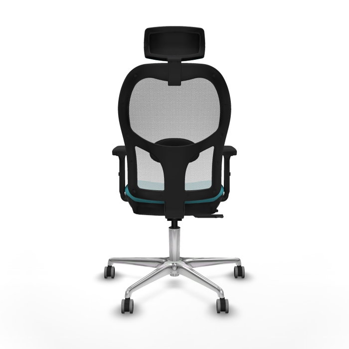 PIQUERAS Y CRESPO Silla de oficina Jorquera con mecanismo Sincro/Traslack, Turquesa y Blanco PIQUERAS Y CRESPO Silla de oficina Jorquera con mecanismo Sincro/Traslack, Turquesa y Blanco