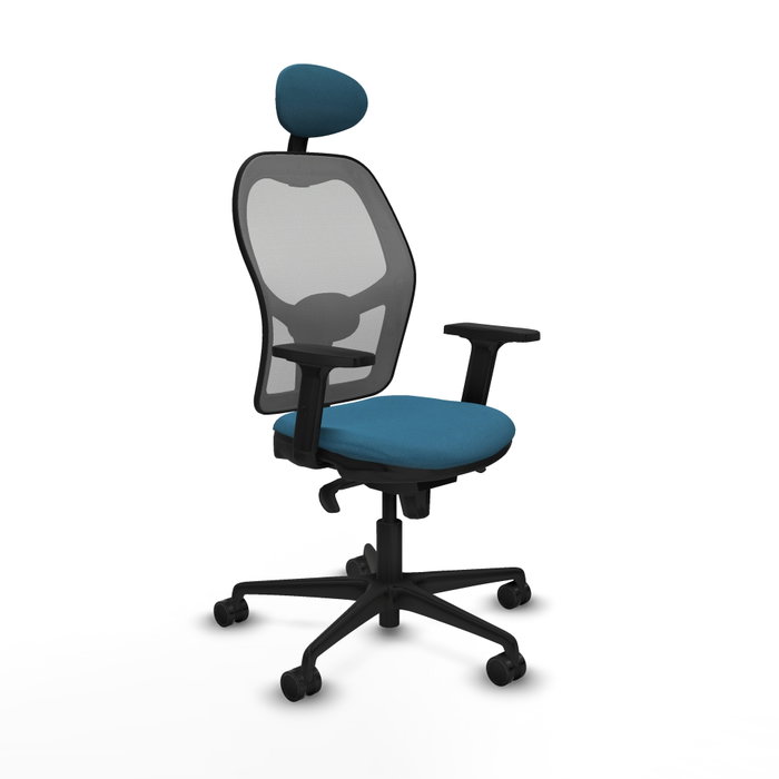 PIQUERAS Y CRESPO Silla de oficina Jorquera verde petróleo y gris PIQUERAS Y CRESPO Silla de oficina Jorquera verde petróleo y gris