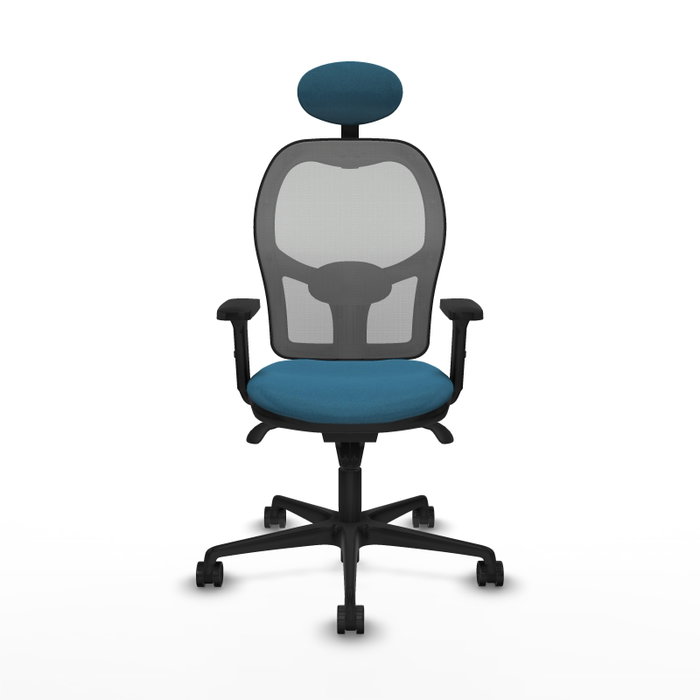 PIQUERAS Y CRESPO Silla de oficina Jorquera verde petróleo y gris PIQUERAS Y CRESPO Silla de oficina Jorquera verde petróleo y gris