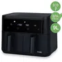Hkoenig Freidora sin aceite FRY900 - Capacidad 9 L (Doble tanque 4.5 L) - 8 programas de cocción - 2400 W