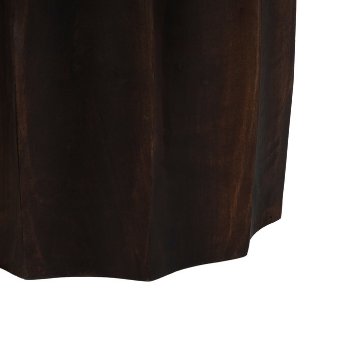 Mesa Centro Marrón Madera de Mango Salón 75 X 75 X 40 cm