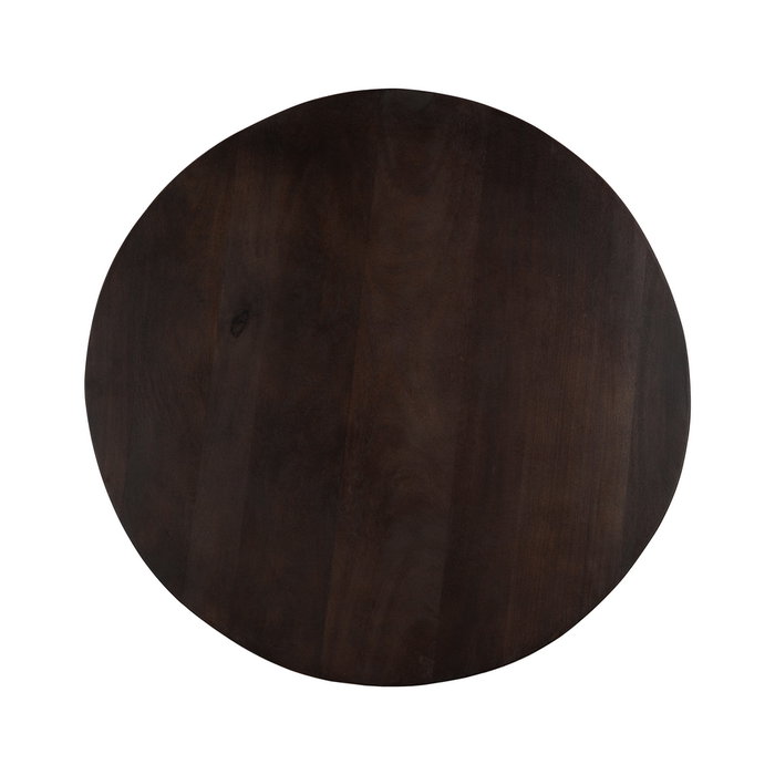 Mesa Centro Marrón Madera de Mango Salón 75 X 75 X 40 cm