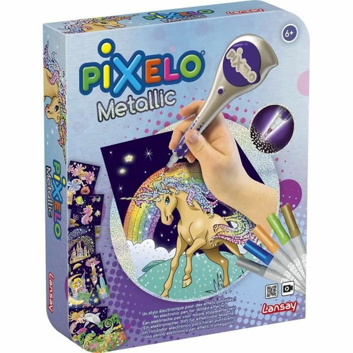 Lansay Pixelo Coloring game Caja de metal Mixta