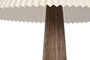 DKD Home Decor Lámpara de Pie Alpino estilo campana marrón y beige, 54x102 cm, pantalla plisada, bombilla E27