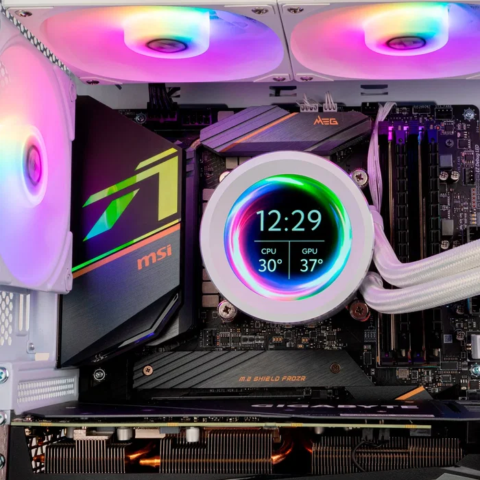 NOX Hummer X-240 LCD Blanco 240mm