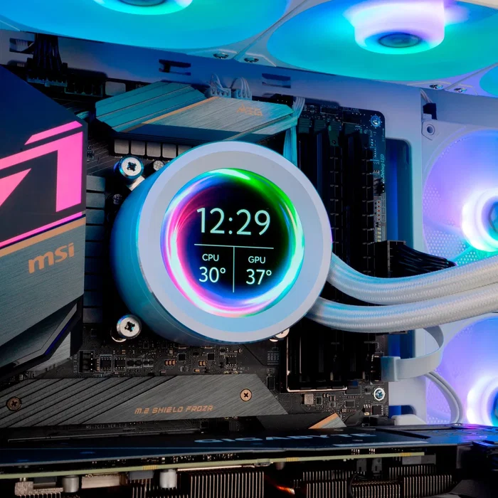 NOX Hummer X-240 LCD Blanco 240mm