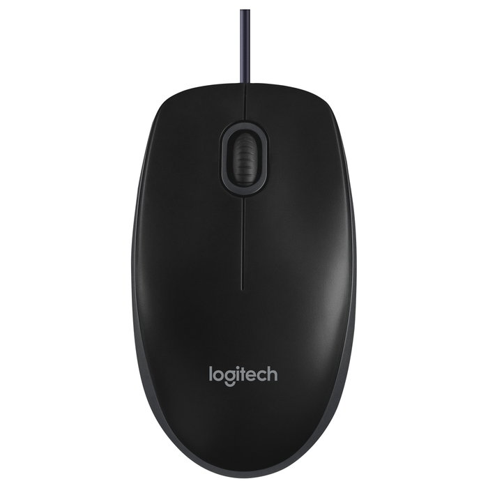 Logitech B100 Ratón Óptico USB Negro