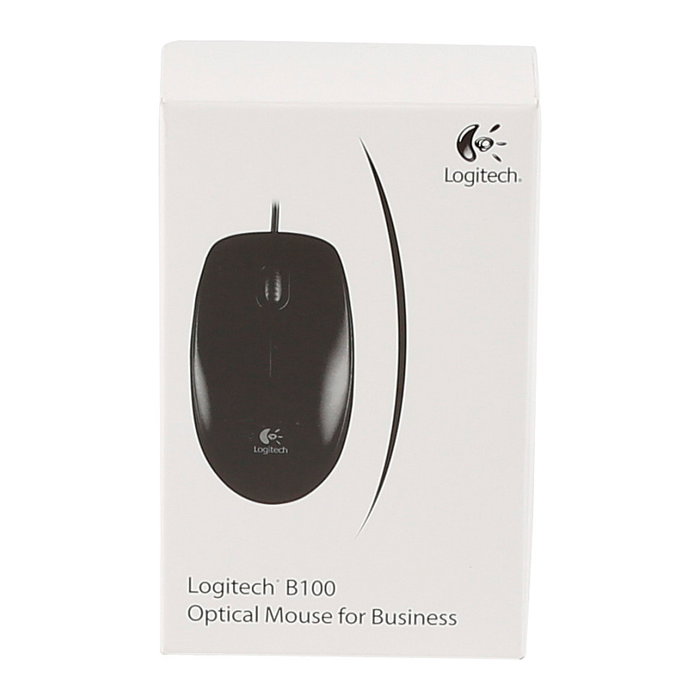 Logitech B100 Ratón Óptico USB Negro