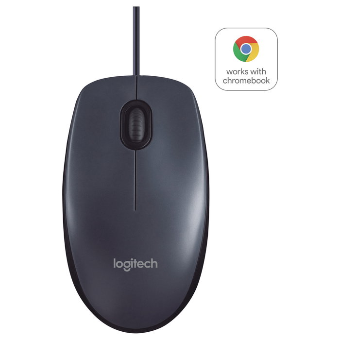 Logitech B100 Ratón Óptico USB Negro