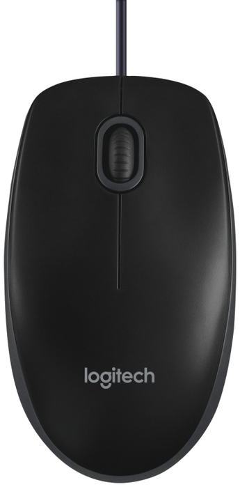 Logitech B100 Ratón Óptico USB Negro