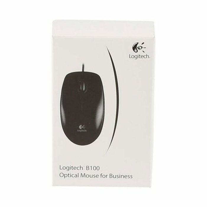 Logitech B100 Ratón Óptico USB Negro