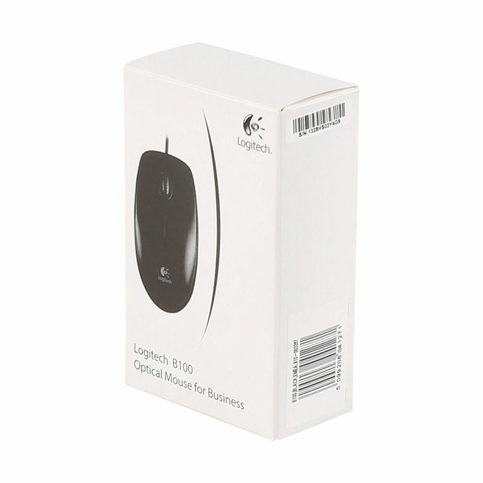 Logitech B100 Ratón Óptico USB Negro