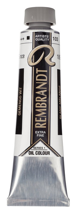 Rembrandt Pintura al Óleo Blanco Mezclado (Aceite de Alazor) 40 ml Rembrandt Pintura al Óleo Blanco Mezclado (Aceite de Alazor) 40 ml
