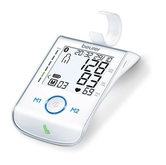 Beurer BM-85 Tensiómetro de Brazo con Bluetooth, Pantalla XL y Medición de Inflación, Clínicamente Probado