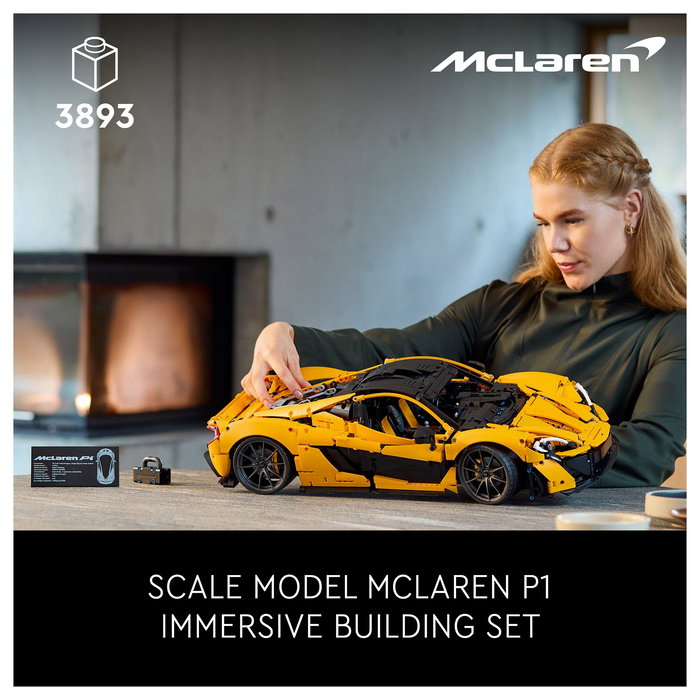 LEGO Technic McLaren P1, Juego Construcción 3893 Piezas, Adulto, Multicolor