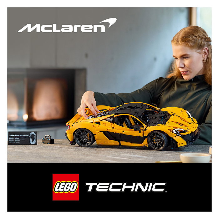 LEGO Technic McLaren P1, Juego Construcción 3893 Piezas, Adulto, Multicolor