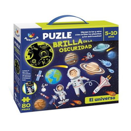 IMAGILAND Juego Puzle Brilla en la Oscuridad Universo
