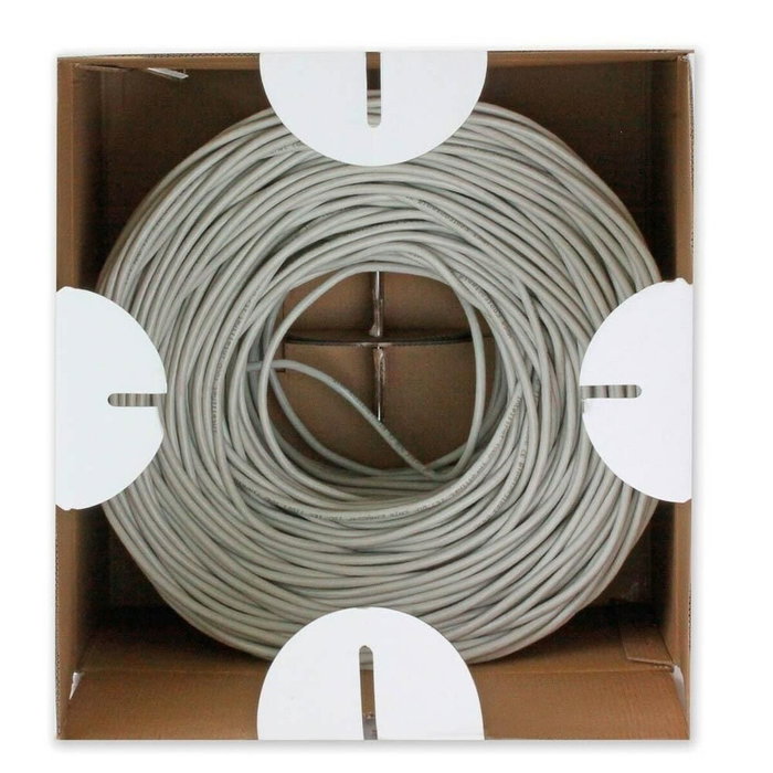 Cable de Red Rígido FTP Categoría 6 Techly 022595 Gris 305 m