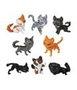 Warrior Cats Mini Figuras Blind Box Mystery Figures Series 1 6 cm Expositor (12)