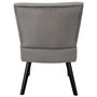Home Deco Factory Silla Butaca Gris Terciopelo Giulia Lounge 55x63 cm