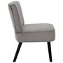 Home Deco Factory Silla Butaca Gris Terciopelo Giulia Lounge 55x63 cm
