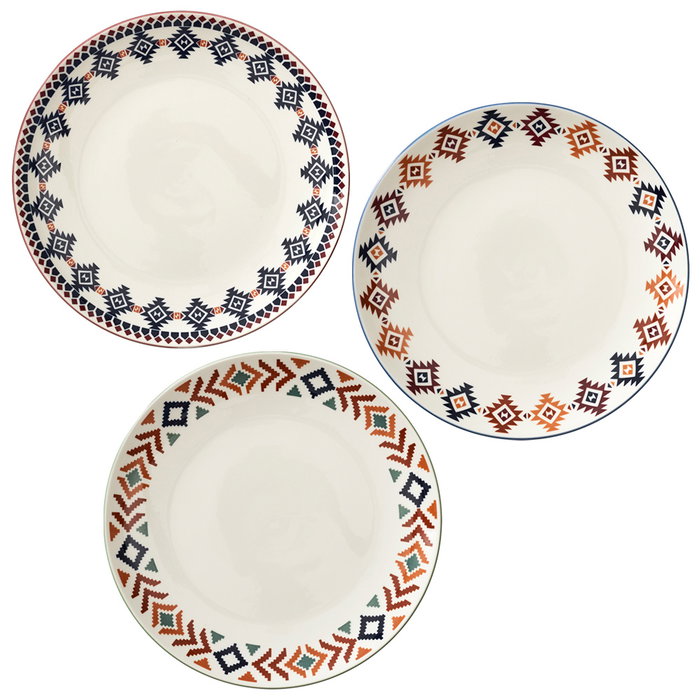 Home Deco Factory Plato Llano Porcelana Mirage Diámetro 27 cm Colección Mirage