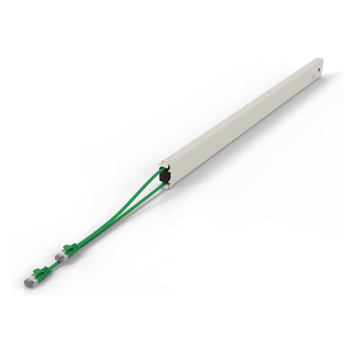 PATCHBOX Cassette patchbox.one 46RU STP Cat6a Verde 2,5 m