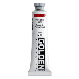 Golden Heavy Body Colores Acrílicos Rojo Pyrrole Oscuro 59 ml