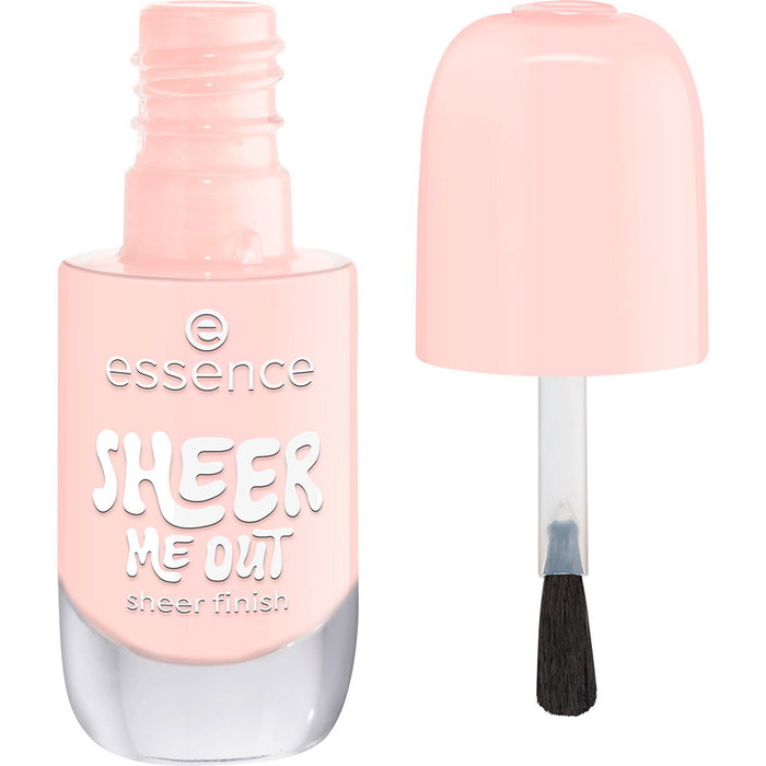 Essence #04-Sheer Me Out Gel Nail Polish - Esmalte de Uñas Gel 8 ml, Acabado Tipo Gel, Larga Duración, Sin Necesidad de Lámpara UV