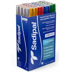 Sadipal Papel Celofán Transparente, Rollo de 25 Hojas de 50x65 cm