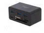 LogiLink CR0042 Hub USB 3.0 con 3 puertos y lector de tarjetas