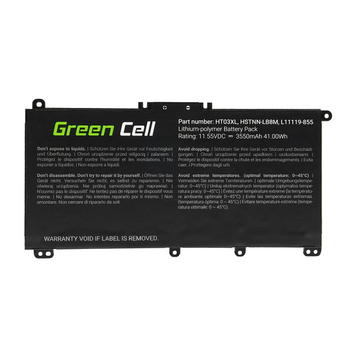 Green Cell Batería HT03XL L11119-855 para HP 240 G7 245 G7 250 G7 255 G7 11.55V 3400mAh