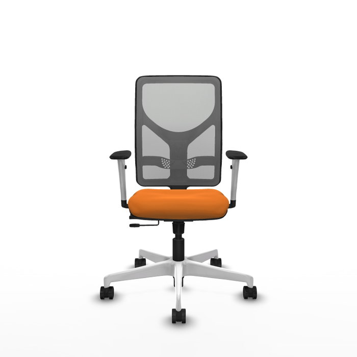 PIQUERAS Y CRESPO Silla de oficina Motilla Naranja y Gris PIQUERAS Y CRESPO Silla de oficina Motilla Naranja y Gris
