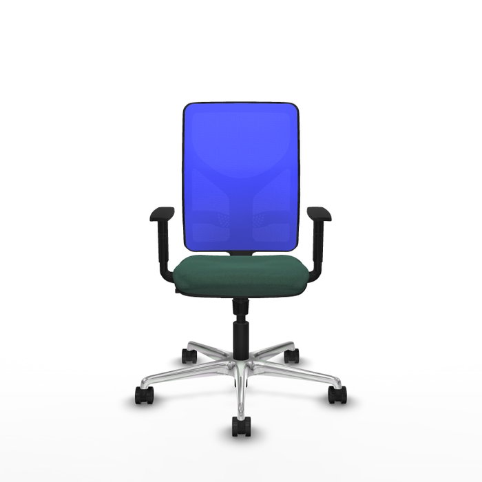 PIQUERAS Y CRESPO Silla de oficina Motilla con Mecanismo Sincro Verde botella y Azul PIQUERAS Y CRESPO Silla de oficina Motilla con Mecanismo Sincro Verde botella y Azul