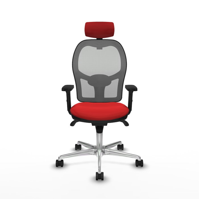 PIQUERAS Y CRESPO Silla de oficina Jorquera Rojo y Gris