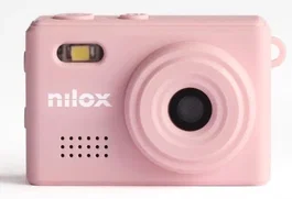 Nilox NXACCARRYCAMPK Cámara Deportiva de Acción HD 2MP CMOS con Pantalla LCD 0.96", Peso 18g, Color Rosa