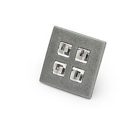 GIUSTI Bombay Tirador Zamak Cristal Swarovski 36X36 Acabado Forgia