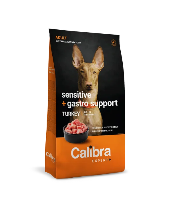 Calibra Dog Expert+ Adult Sensitive & Gastro Support 750g Calibra Dog Expert+ Adult Sensitive & Gastro Support 750g