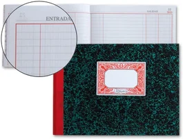 Miquelrius Cuaderno Cartone Cuarto Apaisado 100 Hojas Entrada y Salida Papel 70 g/m²