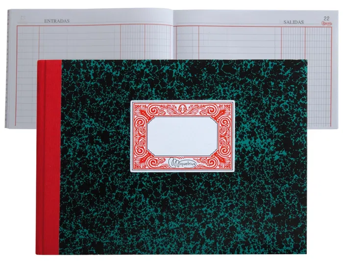 Miquelrius Cuaderno Cartone Cuarto Apaisado 100 Hojas Entrada y Salida Papel 70 g/m²