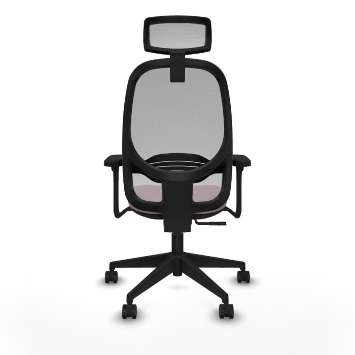 PIQUERAS Y CRESPO Silla de oficina Cilanco con mecanismo Sincro, Tela Rosa y Malla Gris PIQUERAS Y CRESPO Silla de oficina Cilanco con mecanismo Sincro, Tela Rosa y Malla Gris