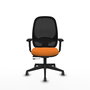 PIQUERAS Y CRESPO Silla de oficina Cilanco Naranja y Negro