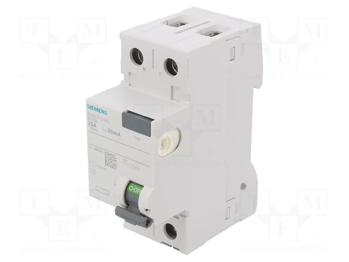 SIEMENS 5SV4312-0KL Interruptor diferencial 25A 30mA 1+N SIEMENS 5SV4312-0KL Interruptor diferencial 25A 30mA 1+N