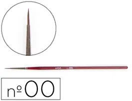 Liderpapel Pincel Acuarela Nº00 Virola Cromada Pelo Engomado Madera