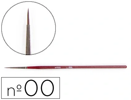 Liderpapel Pinceles acuarela nº00 virola cromada pelo engomado Liderpapel Pinceles acuarela nº00 virola cromada pelo engomado