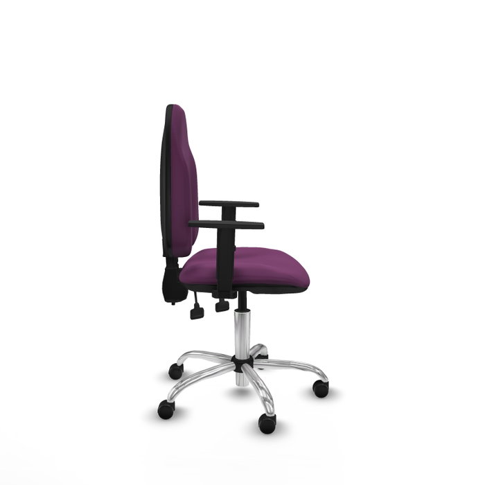 PIQUERAS Y CRESPO Silla de oficina Algarra Morada con Brazos 1D PIQUERAS Y CRESPO Silla de oficina Algarra Morada con Brazos 1D