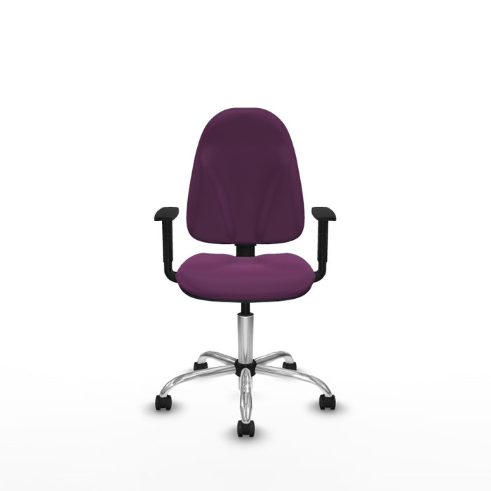 PIQUERAS Y CRESPO Silla de oficina Algarra Morada con Brazos 1D PIQUERAS Y CRESPO Silla de oficina Algarra Morada con Brazos 1D