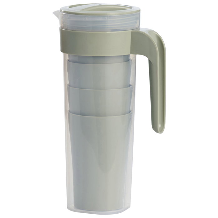 Day Jarra con Taza 1,4 L y 4 Vasos Day Colores Surtidos No Apta Lavavajillas Day Jarra con Taza 1,4 L y 4 Vasos Day Colores Surtidos No Apta Lavavajillas